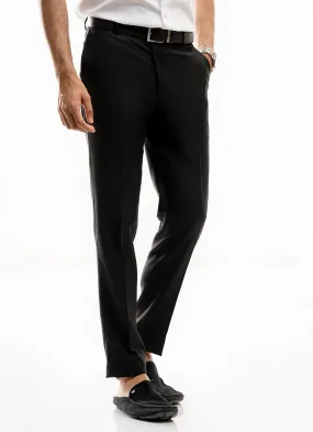 Plain-Black, Tropicle Exclusive Wool Blend Formal Trouser