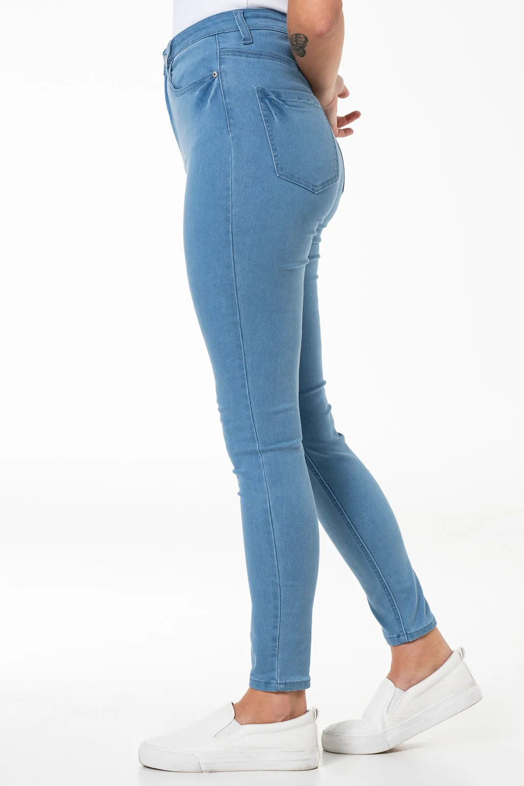 Rf09 Hi-Waisted Skinny Jeans _ 140836 _ Light Wash