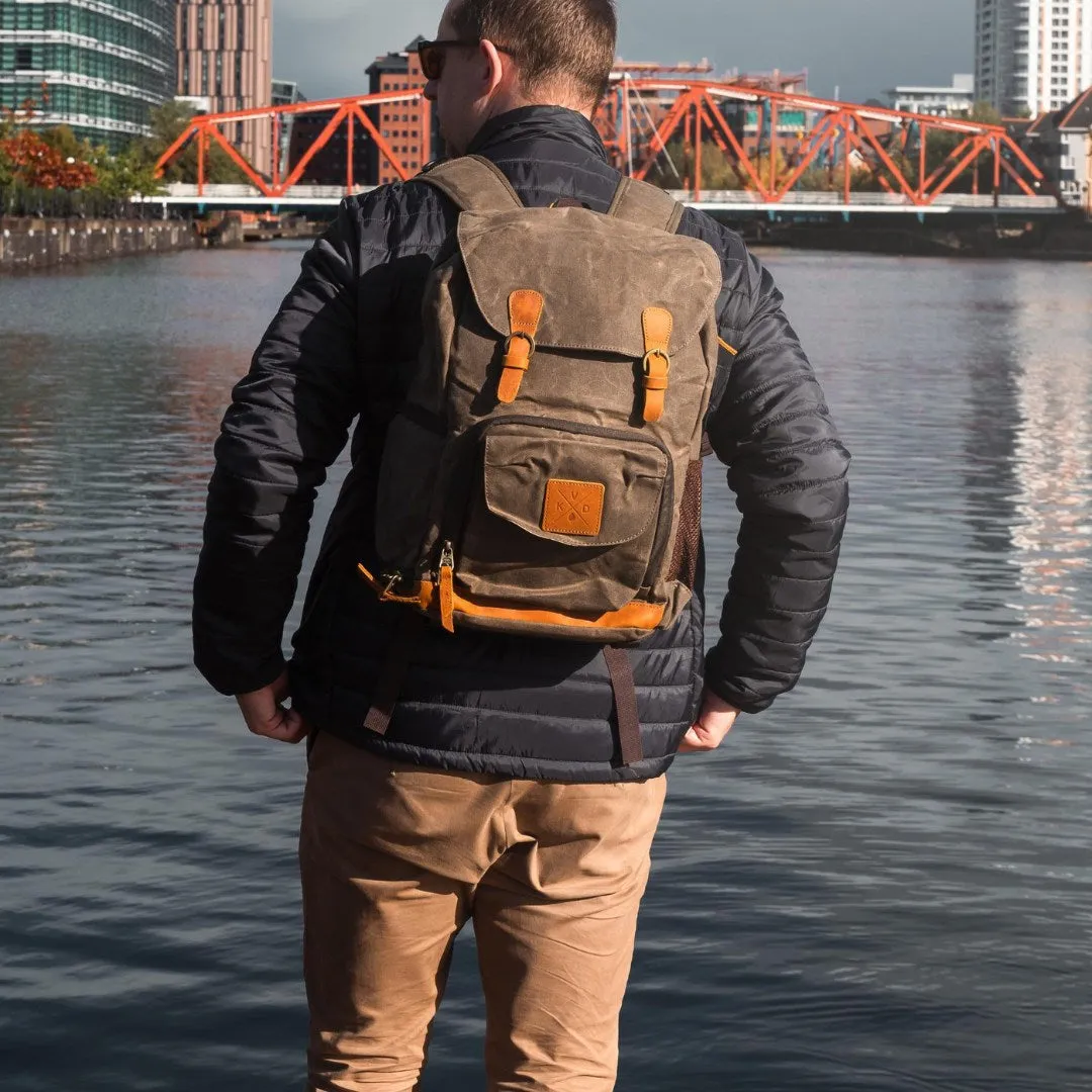 Roe - Waxed Canvas Adventure Backpack