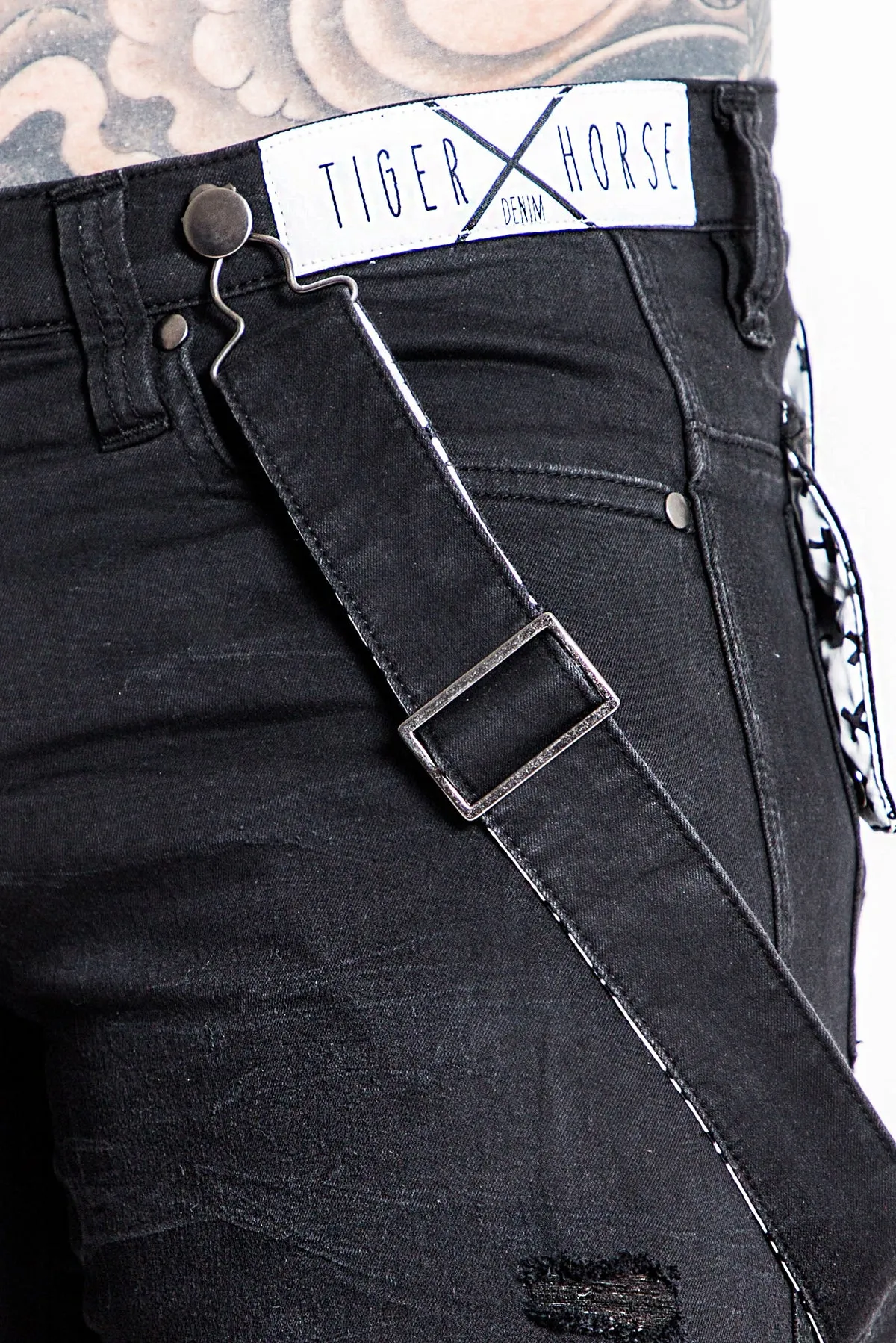 ROYCE BLACK HAND-ABRADED JEAN