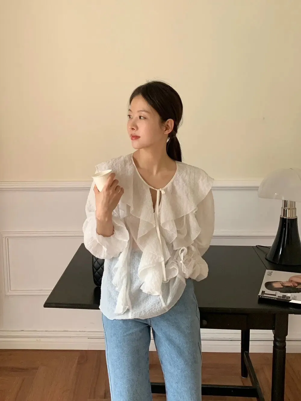 S8805 Ruffled Blouse