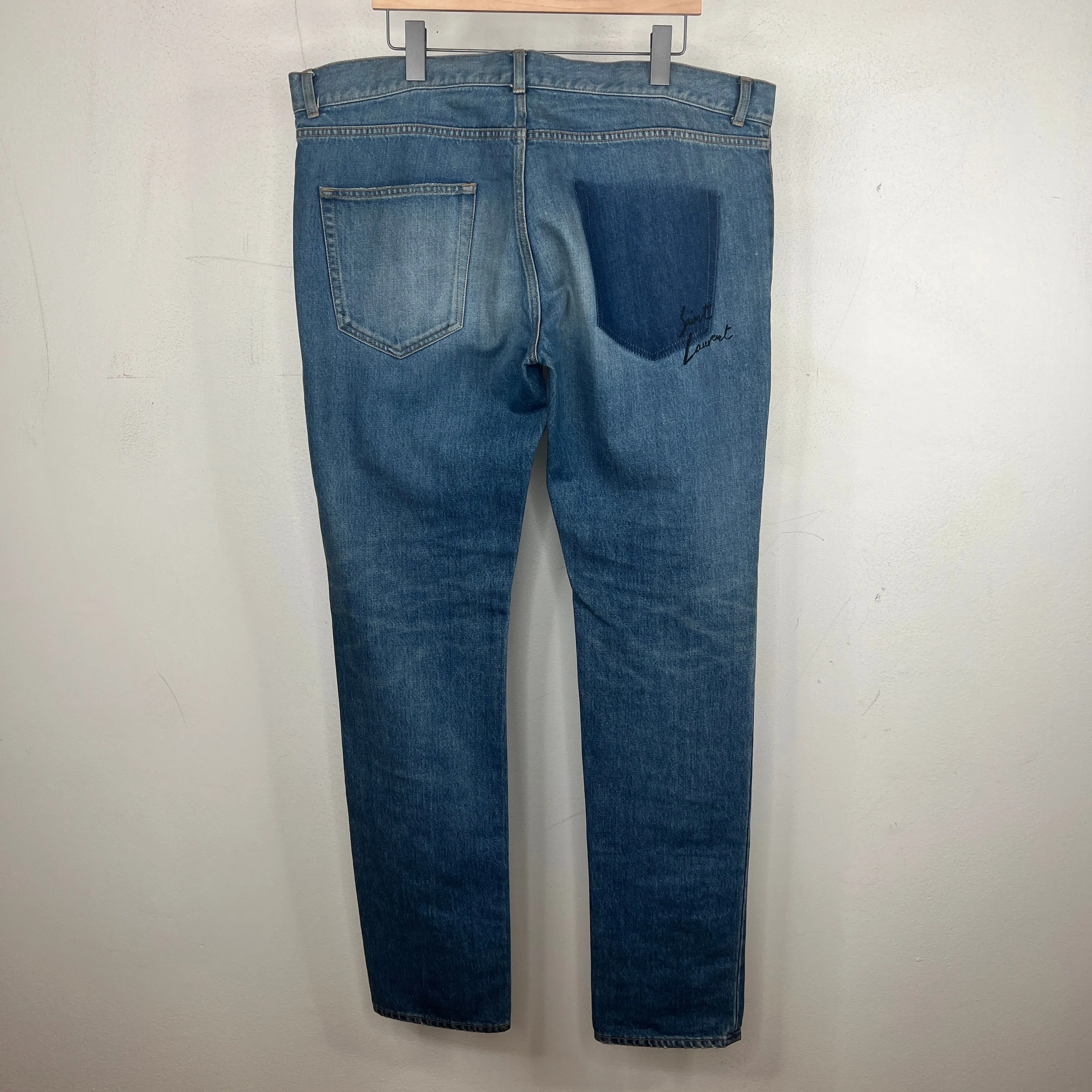 Saint Laurent Blue One Pocket Jeans