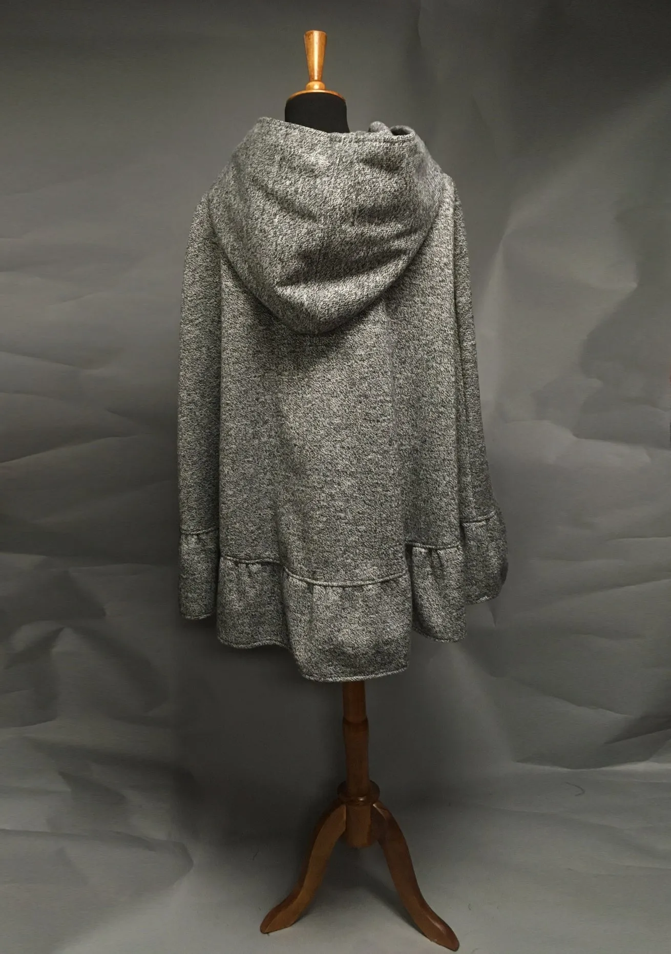 *Salt & Pepper Wool & Fleece Cape