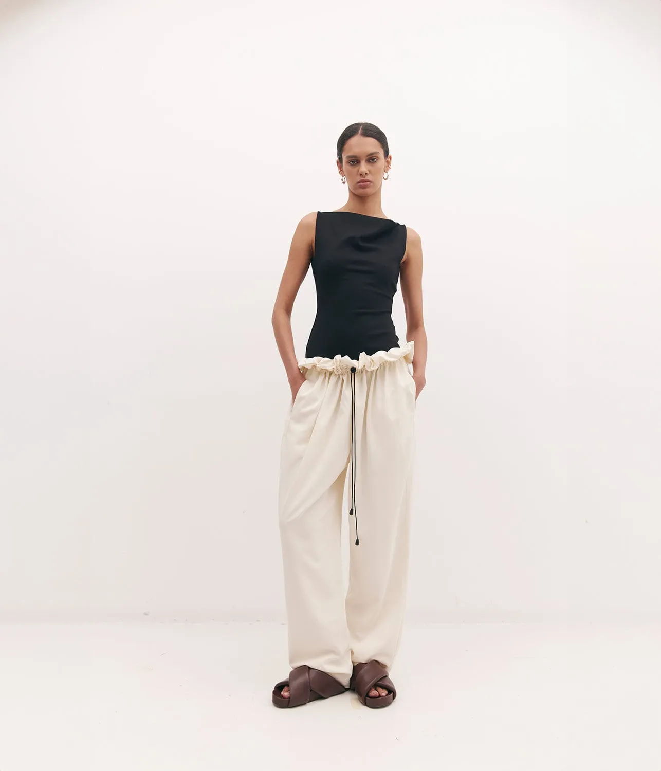 SHERMAN TROUSER- IVORY