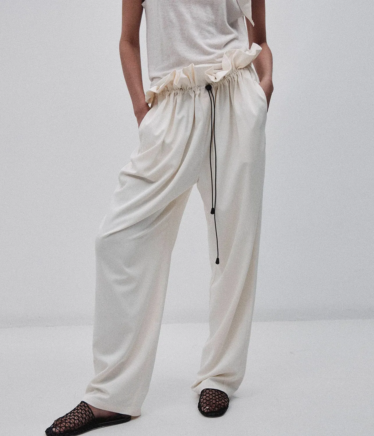 SHERMAN TROUSER- IVORY