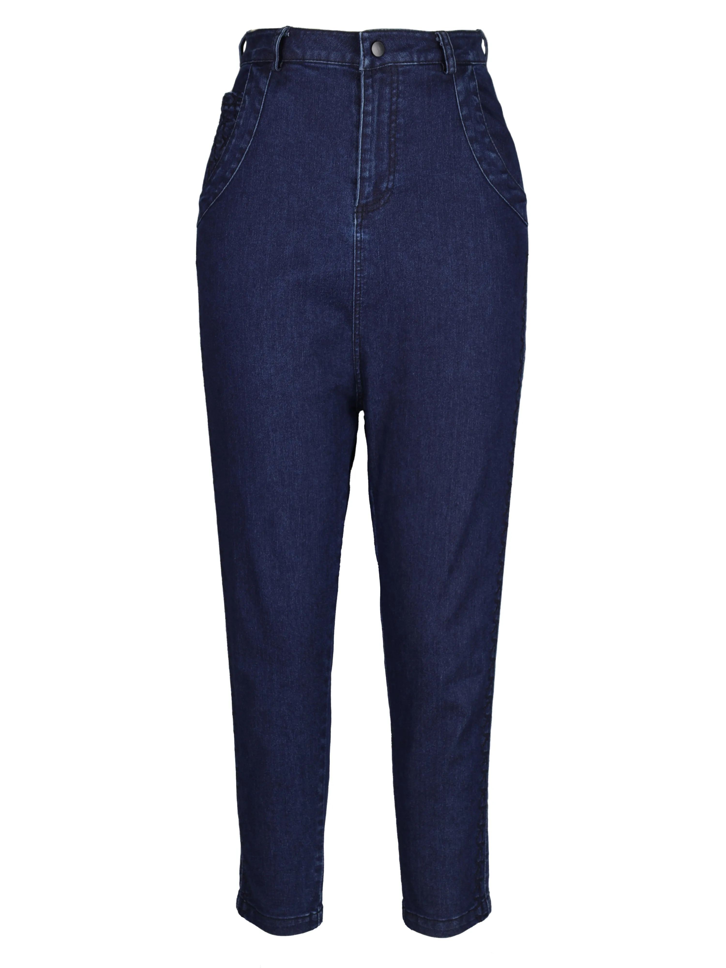 THALIA baggy trousers - Dark Denim