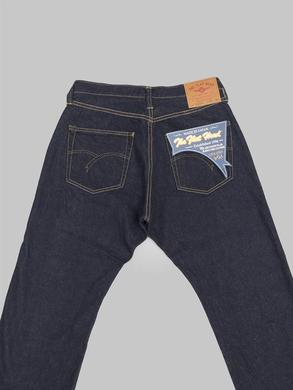 The Flat Head FN-S2003 12oz Wide Tapered Jeans