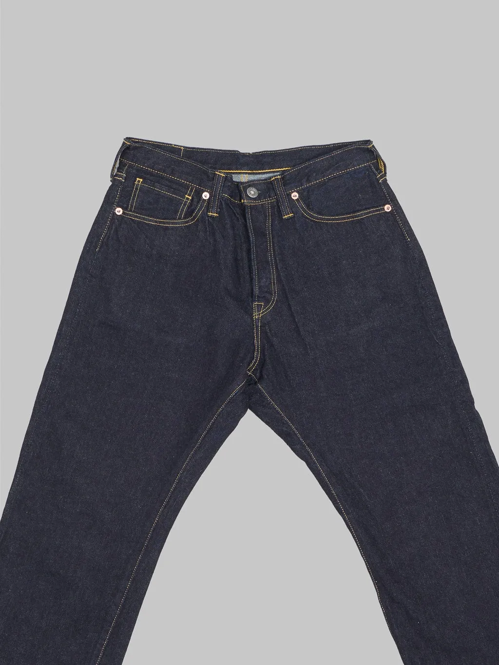 The Flat Head FN-S2003 12oz Wide Tapered Jeans