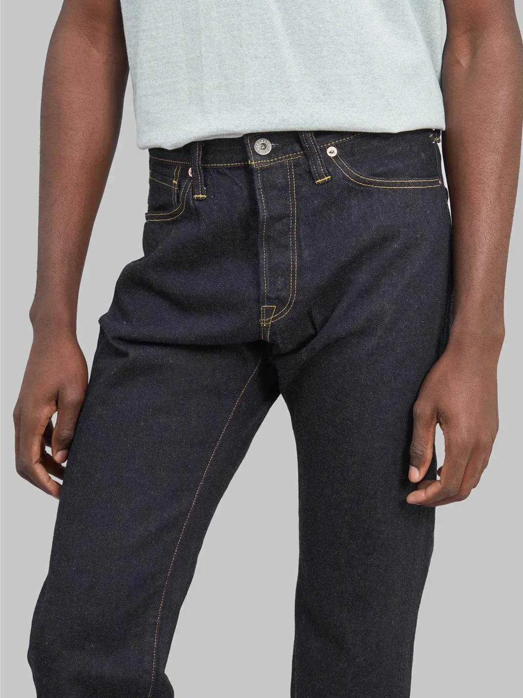 The Flat Head FN-S2003 12oz Wide Tapered Jeans