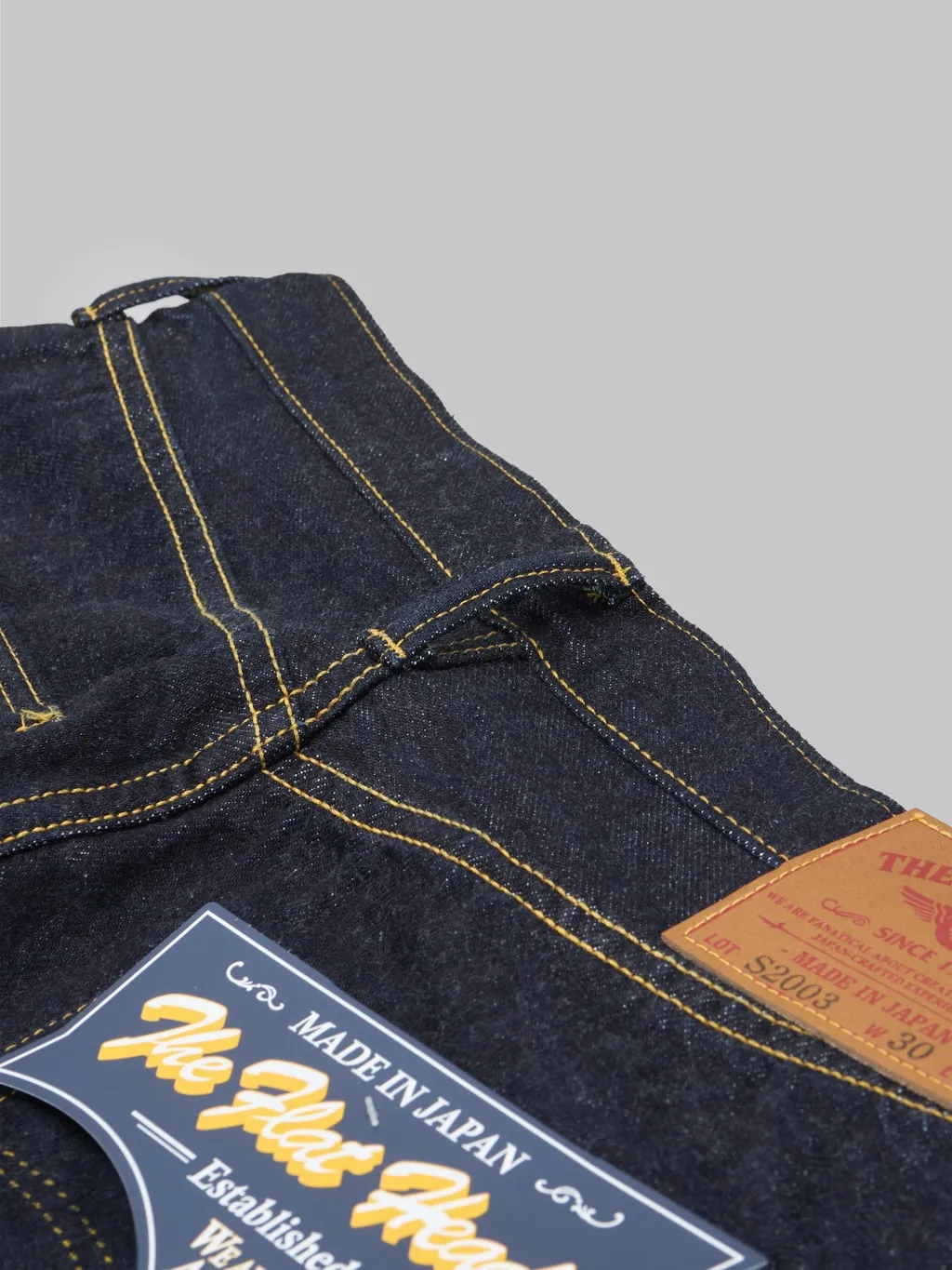 The Flat Head FN-S2003 12oz Wide Tapered Jeans