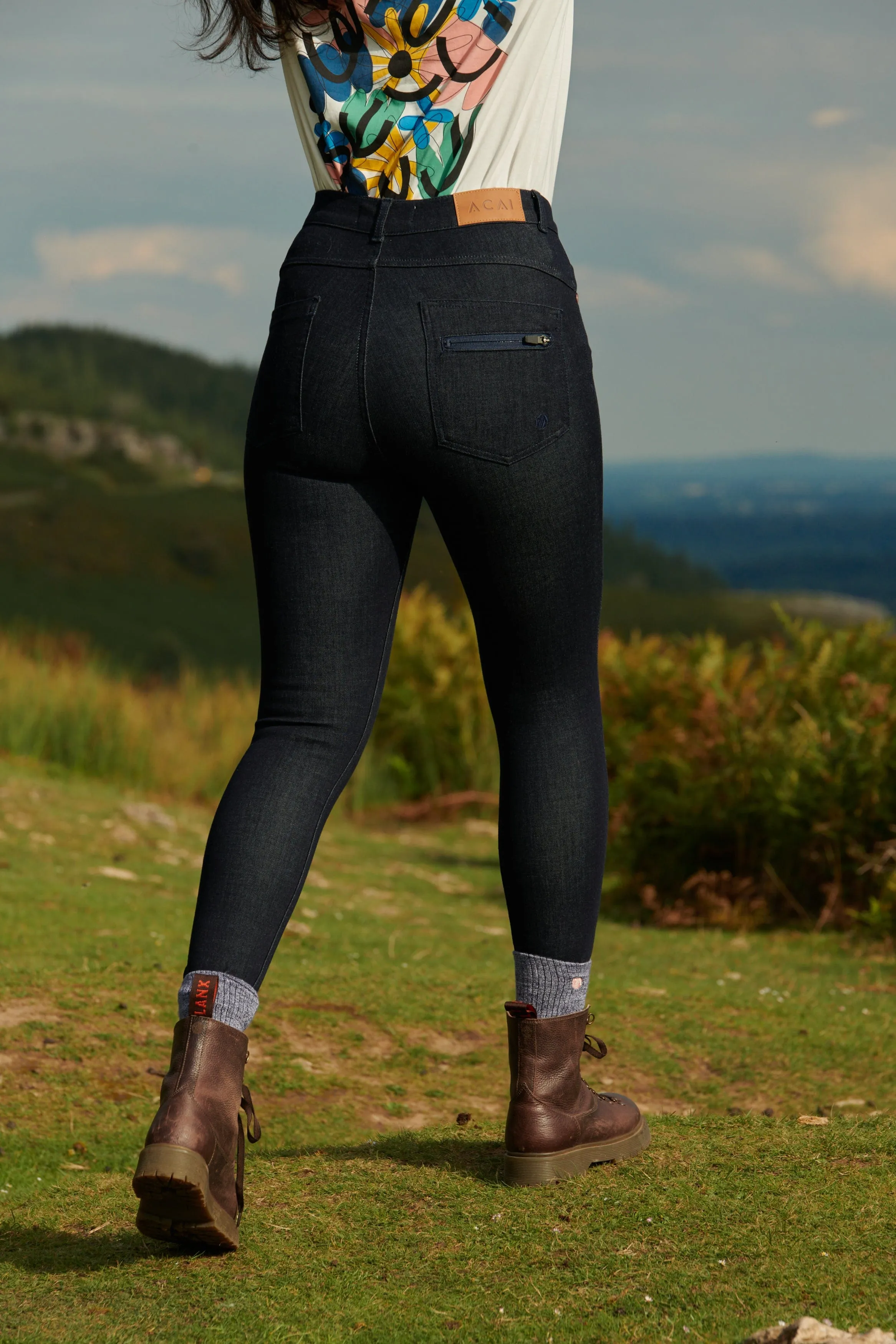 The Skinny Outdoor Jeans - Dark Blue Denim