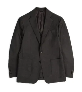 Trunk Wigmore Wool Twill Suit Jacket: Charcoal