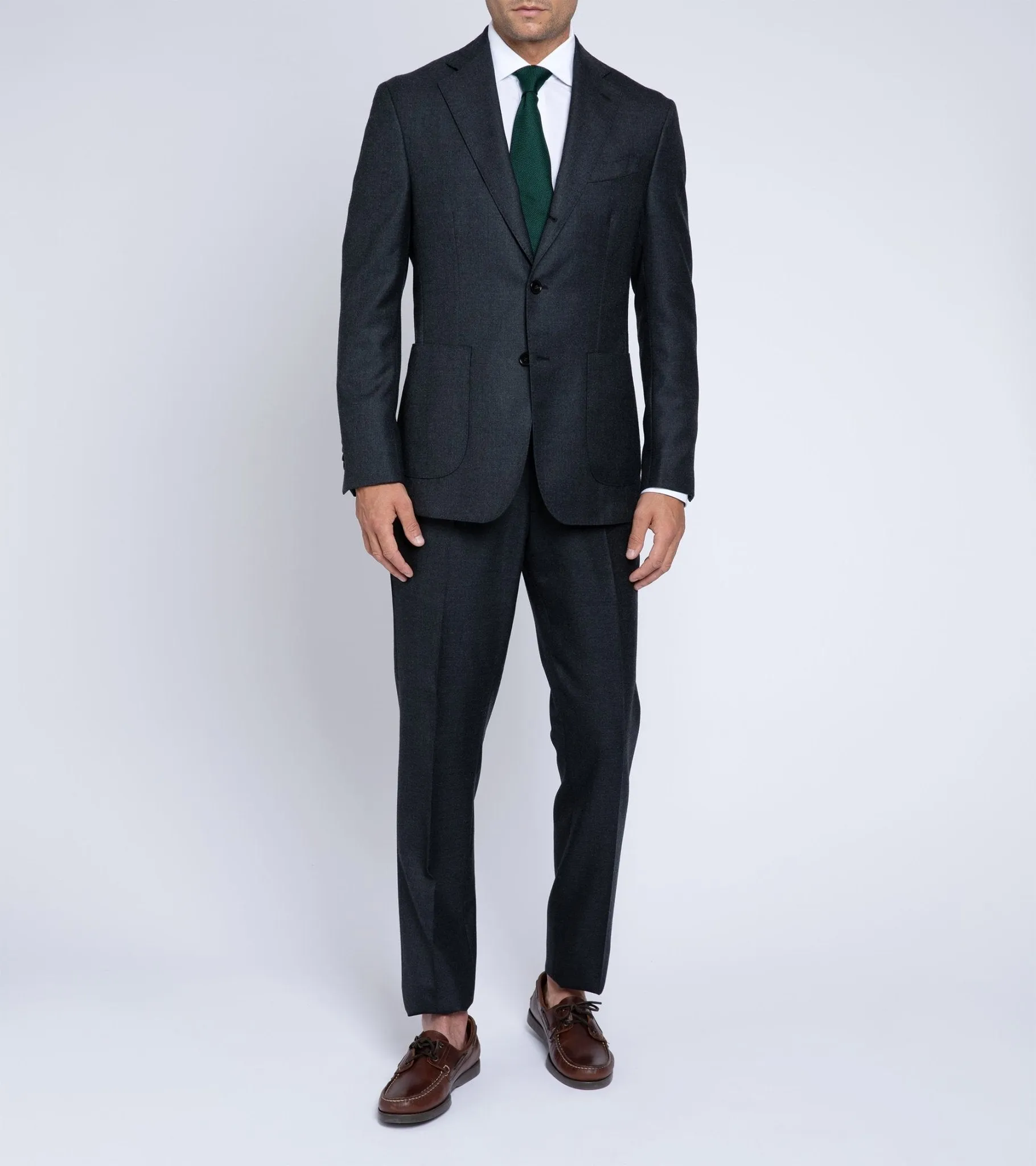 Trunk Wigmore Wool Twill Suit Jacket: Charcoal