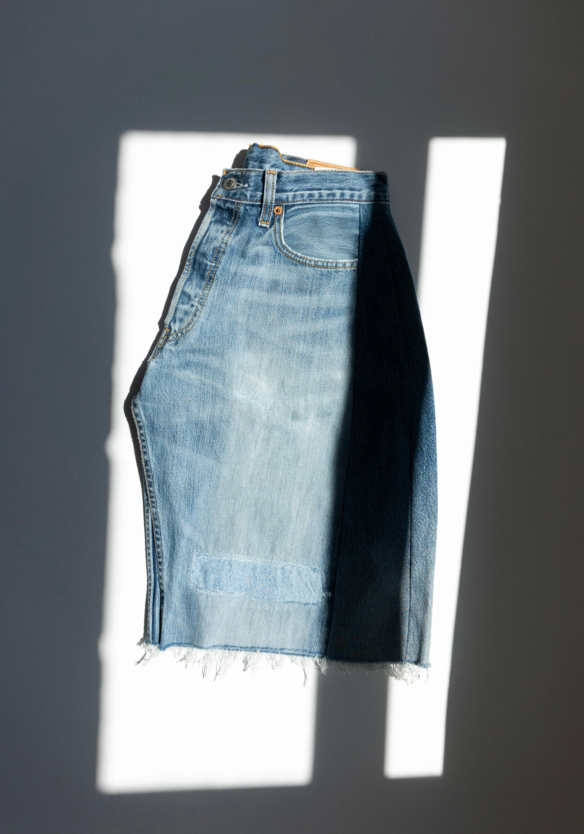 Vintage Lasso Jean Shorts in Indigo